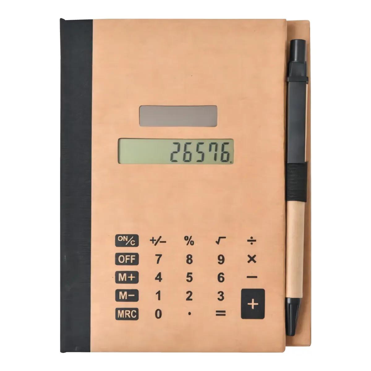 Recycled Cardboard Notebook Calculator Sticky Tabs - 6.25 x 4.5 in - product view 2