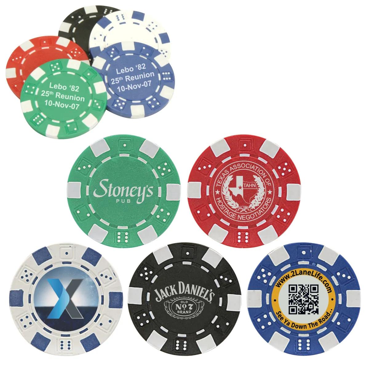 Clay Poker Chips Casino Weight ABS Composite - 1.5 in