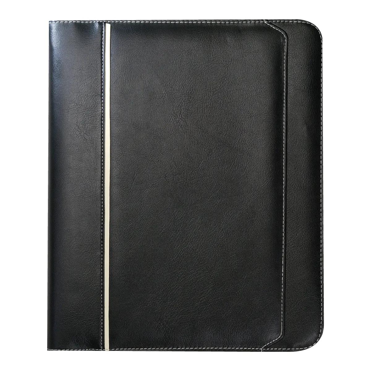 Leatherette Padfolio 3-Ring Binder Phone Slot - 11.5 x 13.5 in - product view 2