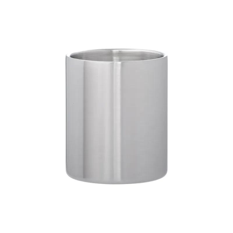 Whiskey Glass Steel Old Fashioned Brushed Finish - 10 oz - product view 2