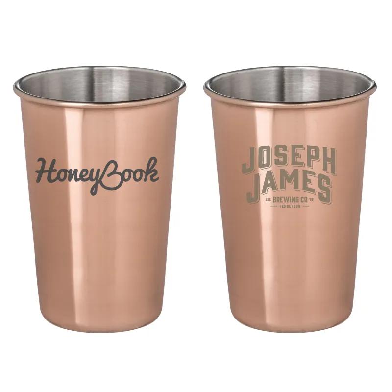 Pint Glass Copper Plated Steel Moscow Mule - 16 oz