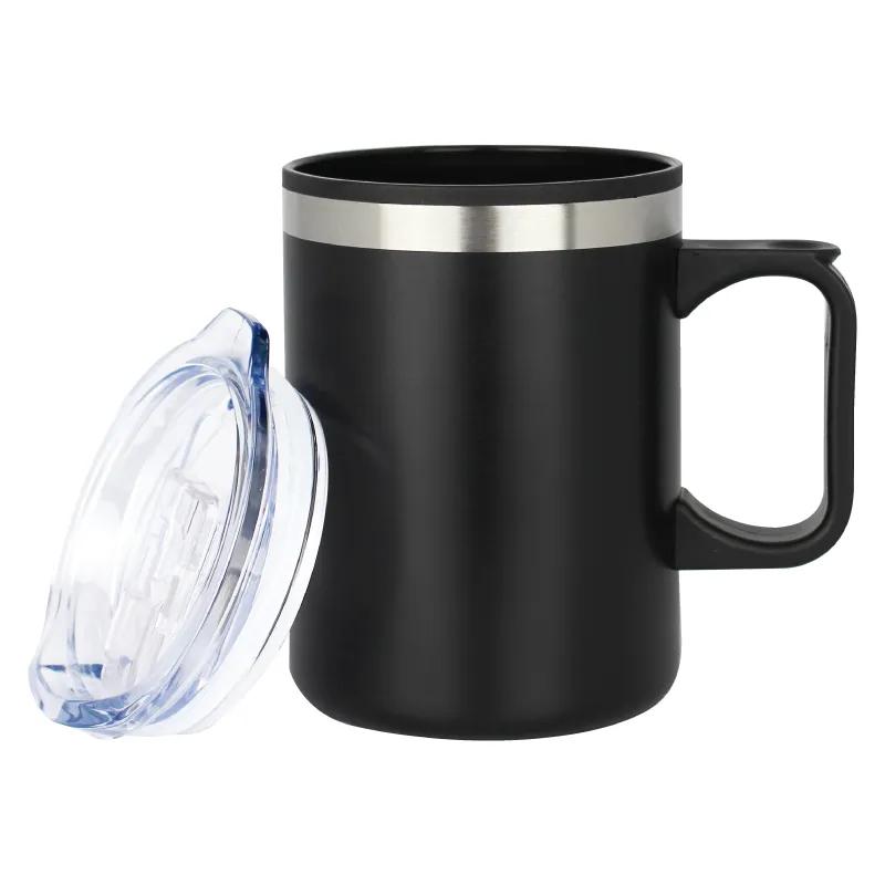 Camper Mug Double Wall Steel Ergonomic Handle - 14 oz - product view 3