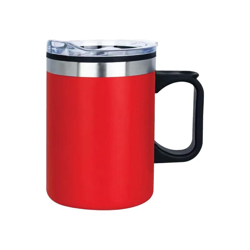 Camper Mug Double Wall Steel Ergonomic Handle - 14 oz - product view 4