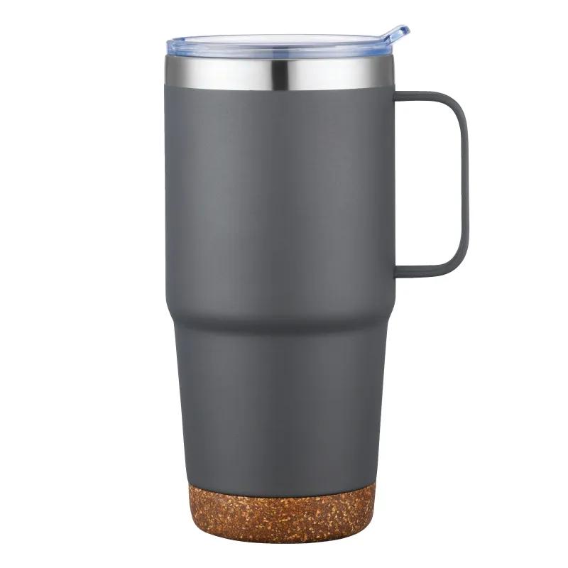 Vacuum Insulated Travel Mug Cork Bottom Steel - 24 oz - product view 5