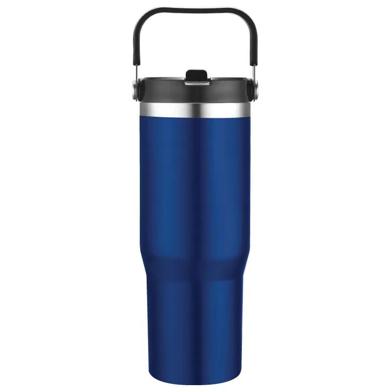 Vacuum Insulated Tumbler with Handle Powder Coat - 30 oz - product view 4