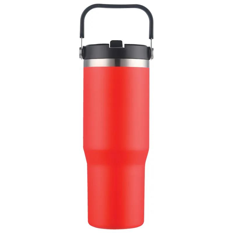 Vacuum Insulated Tumbler with Handle Powder Coat - 30 oz - product view 5