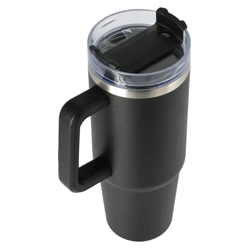 Copper Lined Vacuum Tumbler with Handle Steel - 30 oz - product view 7