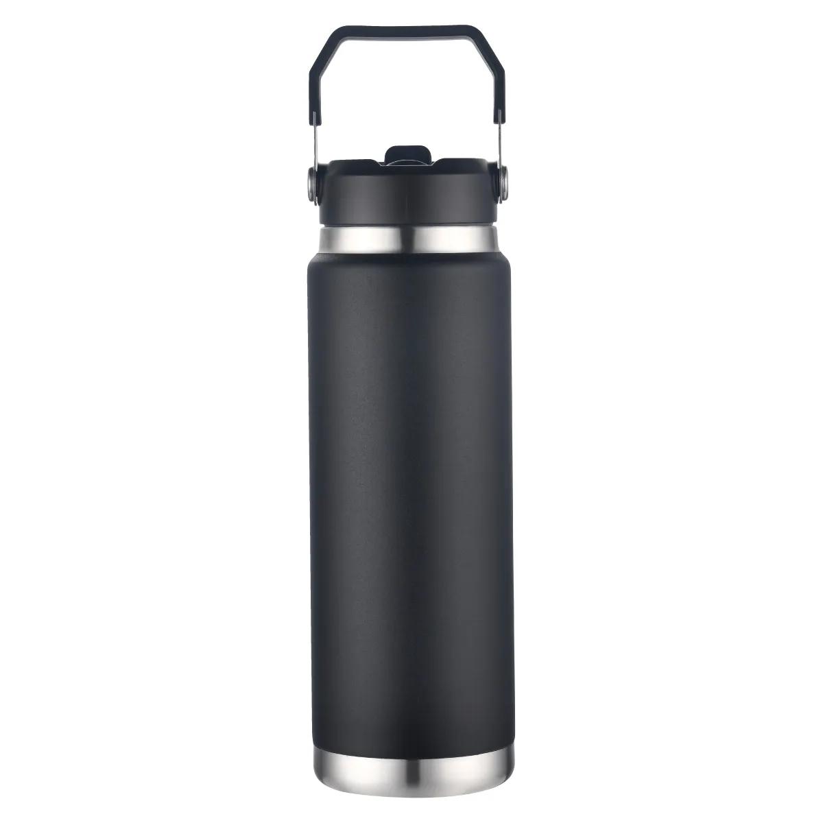 Stainless Steel Vacuum Tumbler Copper Lined Handle - 30 oz - product view 3