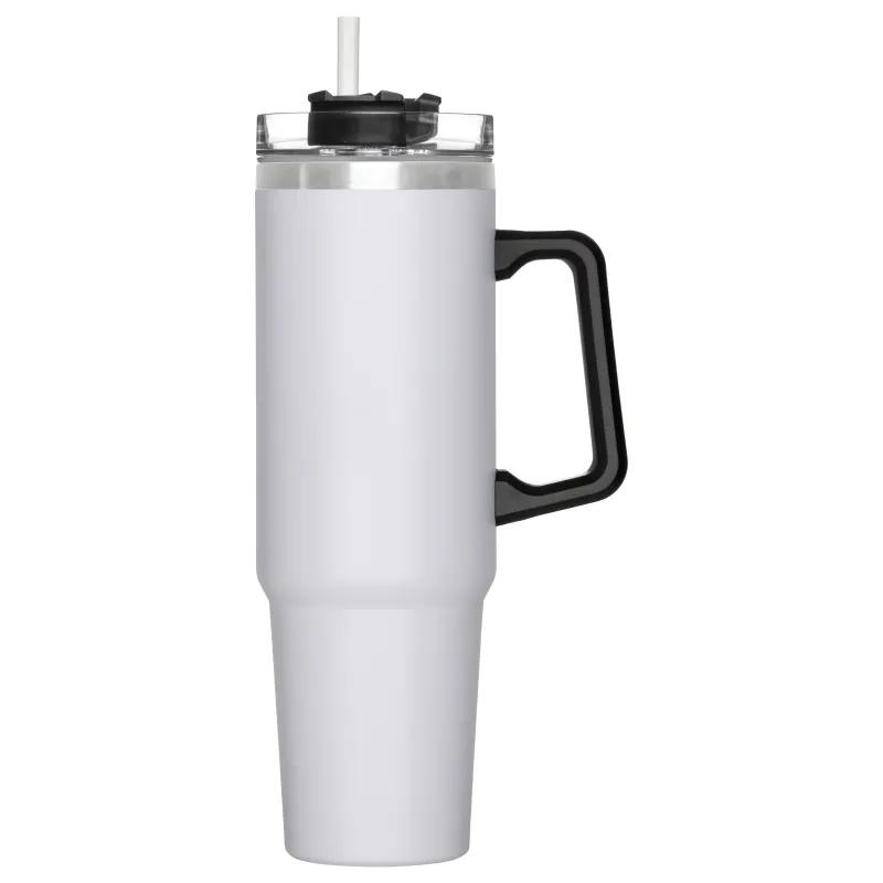 Slim Vacuum Insulated Tumbler with Handle Steel - 40 oz - product view 2