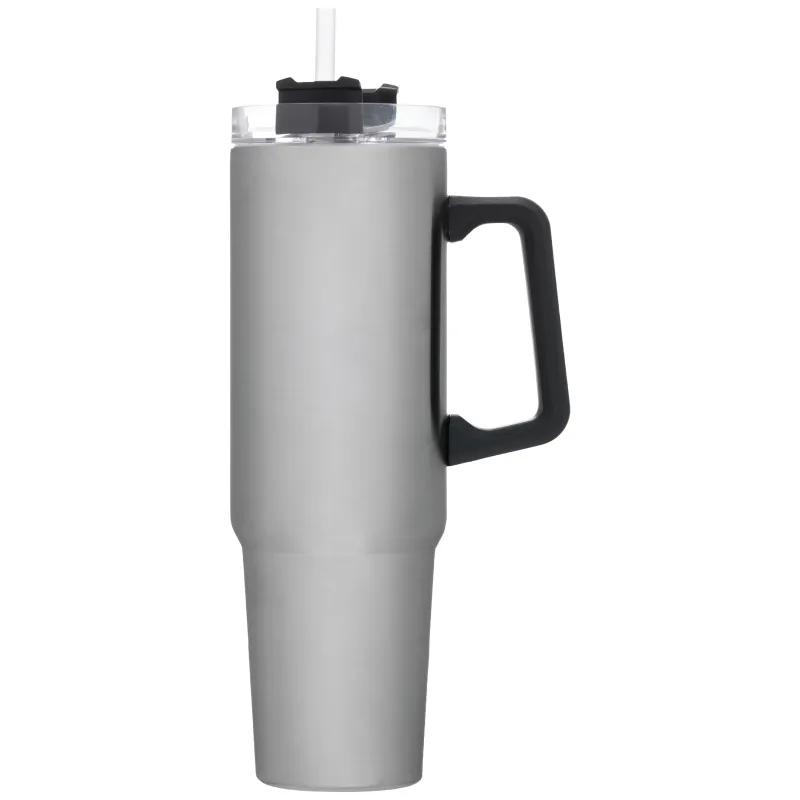 Slim Vacuum Insulated Tumbler with Handle Steel - 40 oz - product view 3
