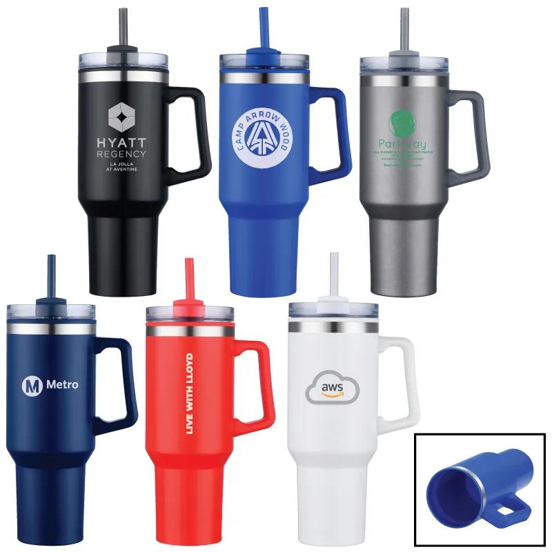 Double Wall Tumbler Plastic Liner Stainless Steel - 40 oz