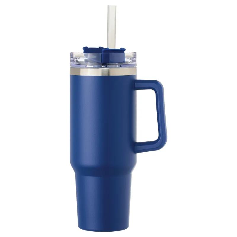 Bright Color Vacuum Tumbler with Handle Steel - 40 oz - product view 3