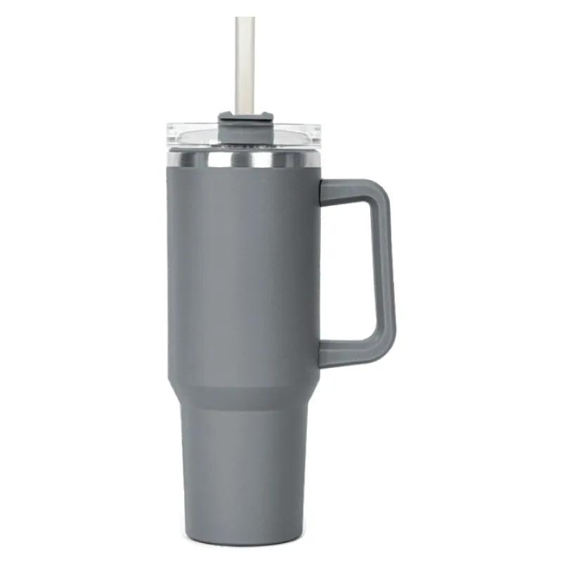 Bright Color Vacuum Tumbler with Handle Steel - 40 oz - product view 6