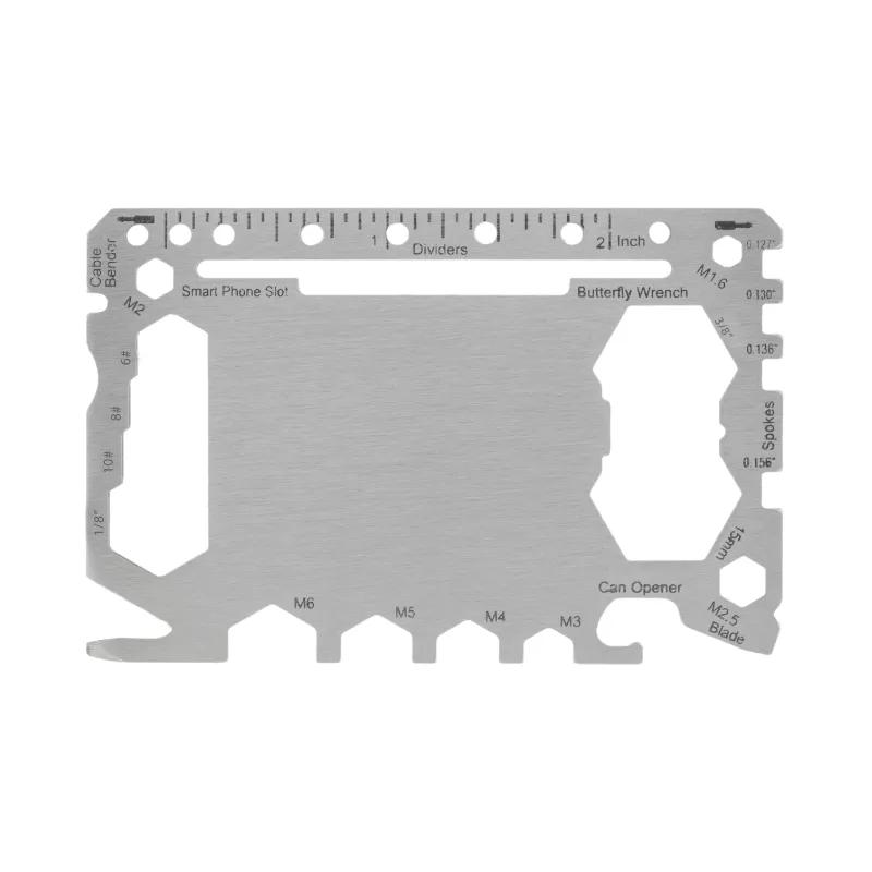 Tactical Multi Tool Card Hex Wrenches Bicycle Keys - Credit Size - product view 2