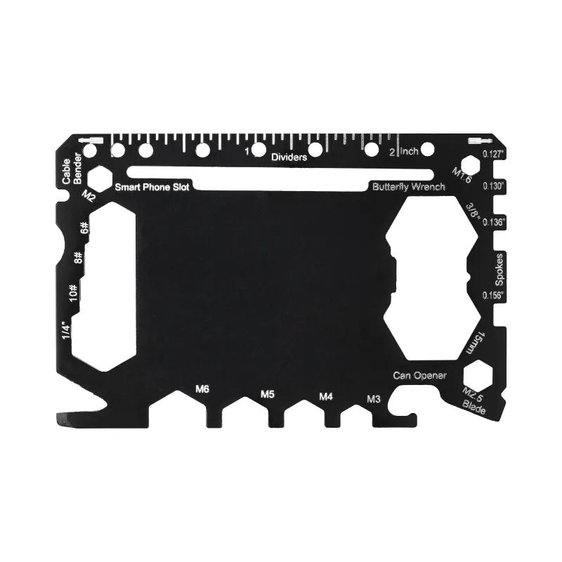 Tactical Multi Tool Card Hex Wrenches Bicycle Keys - Credit Size - product view 3