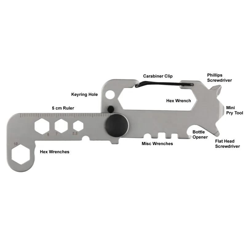 Tactical Multi-Tool Carabiner Hex Wrenches Bottle Opener - product view 3