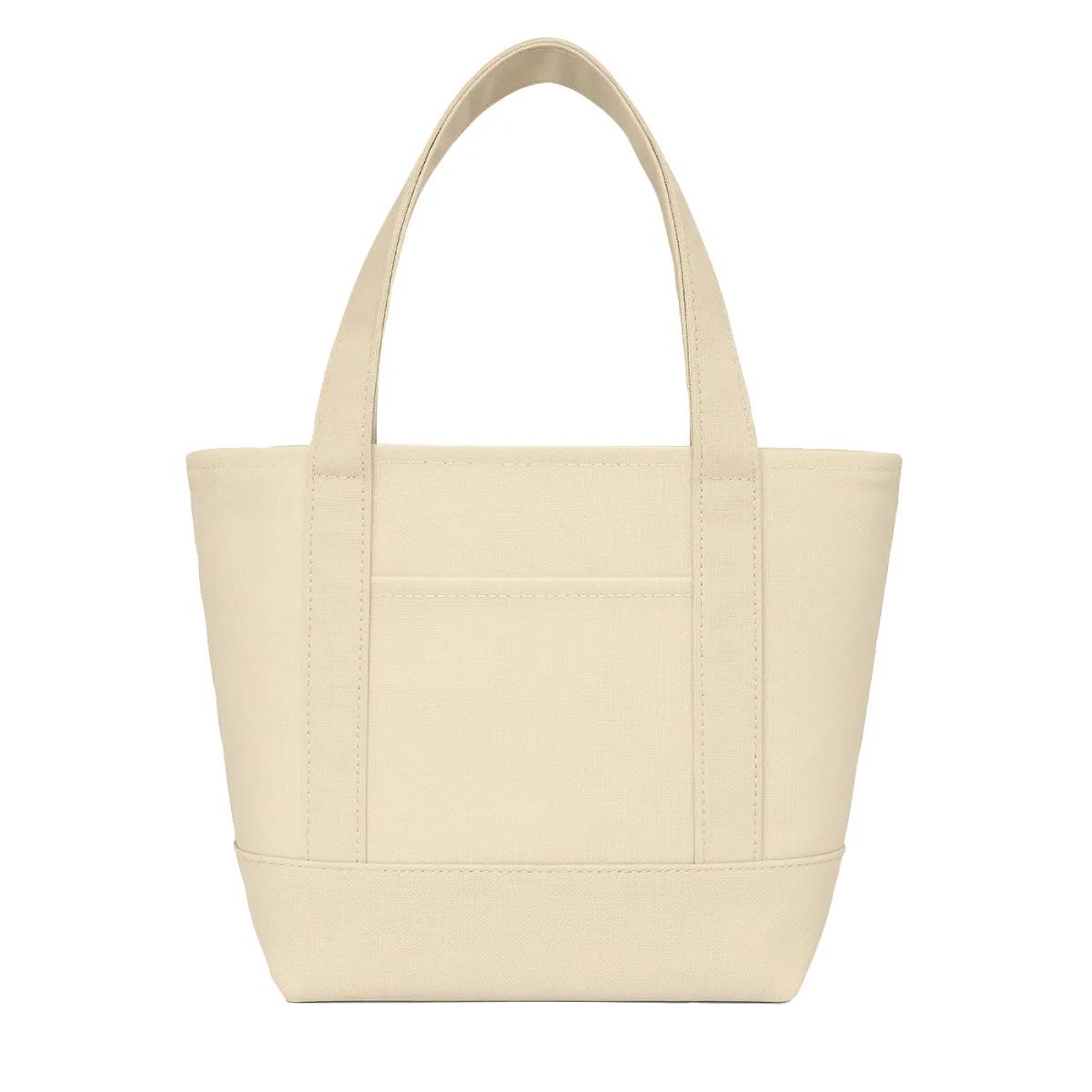 Custom Mini Tote Bag Canvas 14 oz with Slip Pockets - 13 x 11 in - product view 6