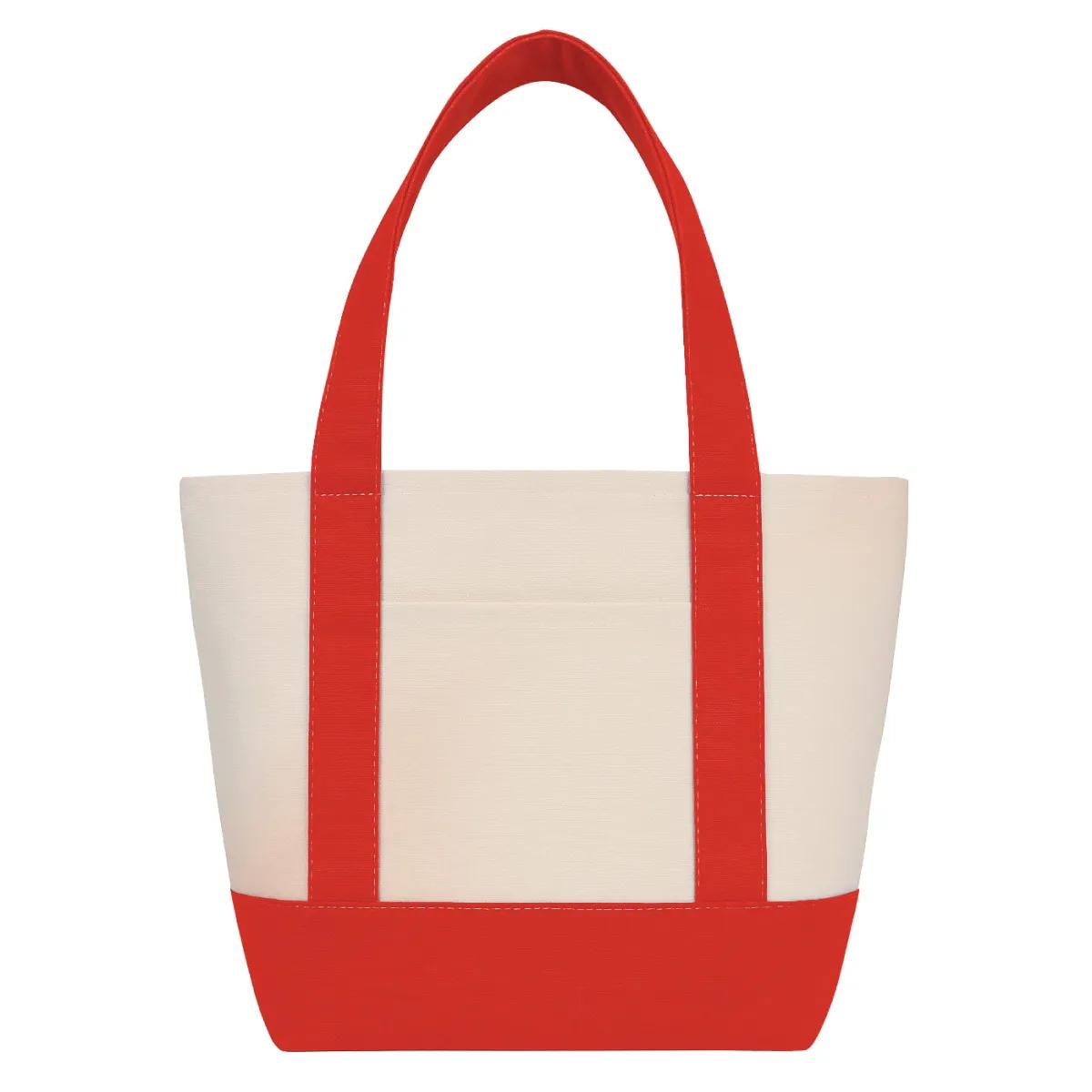 Custom Mini Tote Bag Canvas 14 oz with Slip Pockets - 13 x 11 in - product view 9