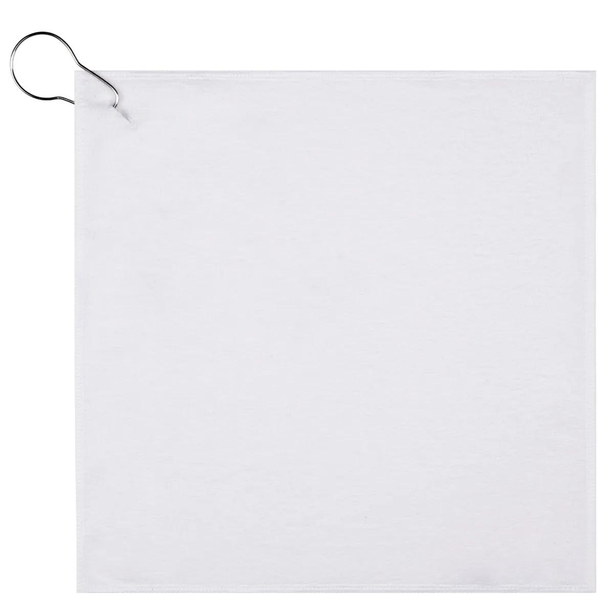 Golf Towel Recycled RPET 300 GSM with Clip - 12.25 in - product view 2