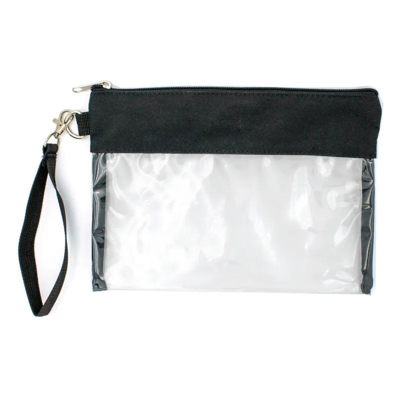 Clear Wristlet Wallet PVC Stadium Approved - 10 x 7 in - product view 2