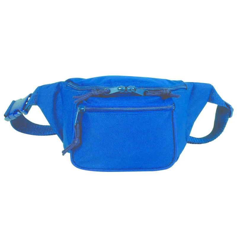 Fanny Pack Triple Zipper 600D Polyester - 8 x 4 x 3 in - product view 4