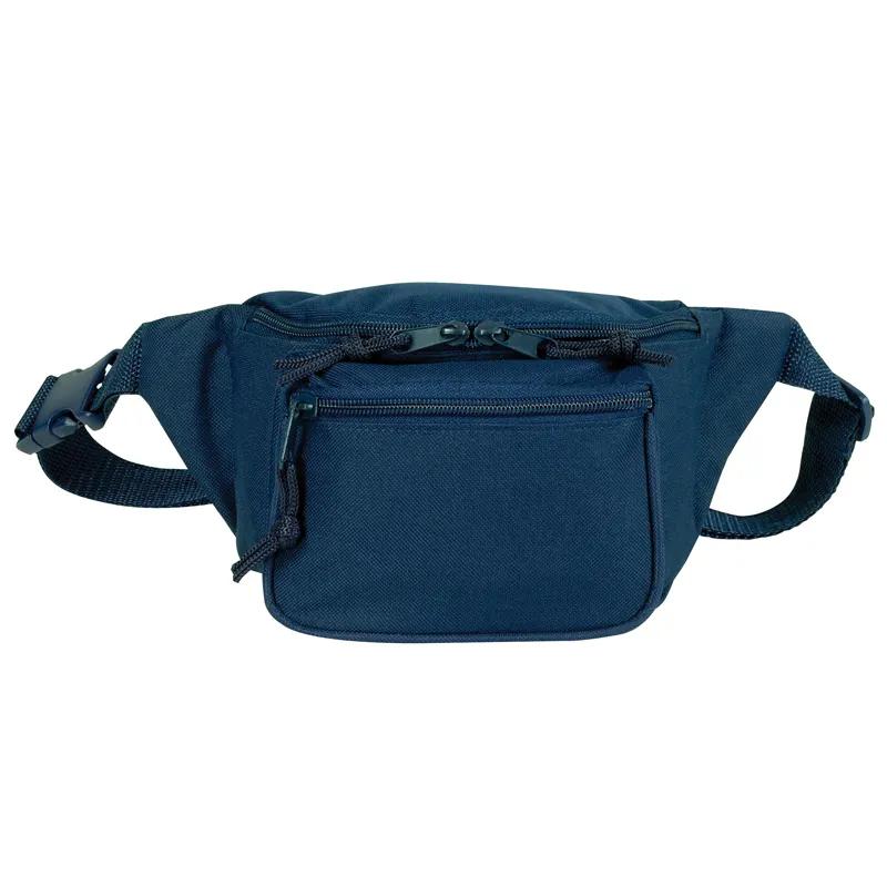 Fanny Pack Triple Zipper 600D Polyester - 8 x 4 x 3 in - product view 5