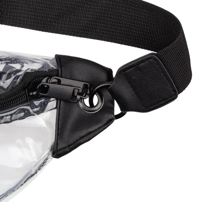Transparent Fanny Pack Hidden Compartment PVC - 14 x 5.5 x 4 in - product view 4