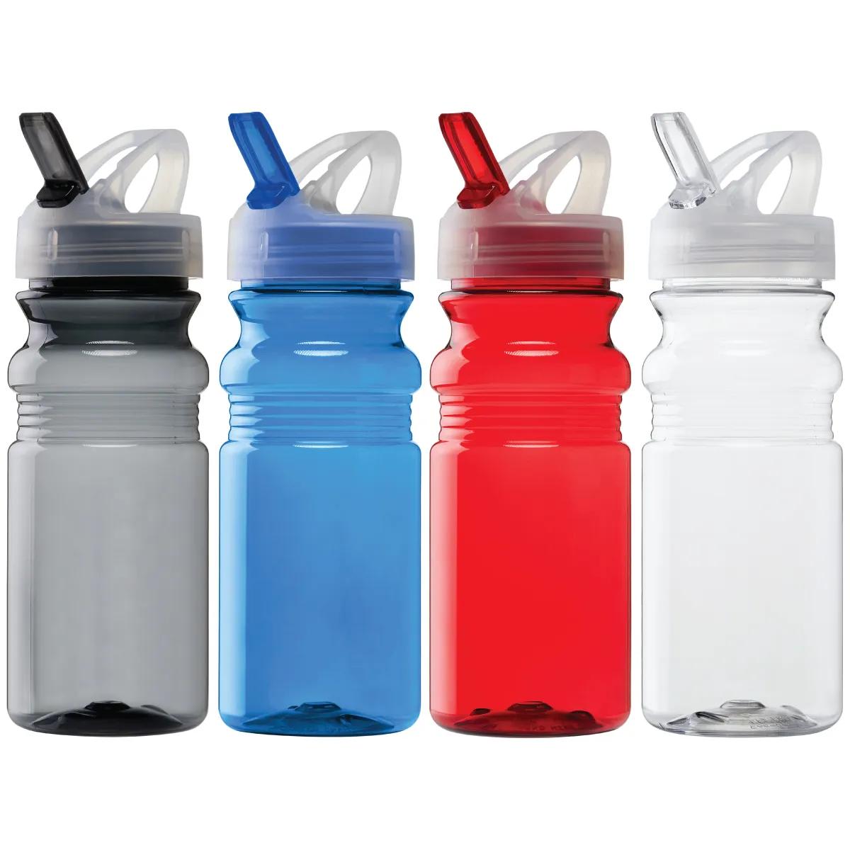 Bike Water Bottle PET Flip Spout Made in USA - 20 oz - product view 6