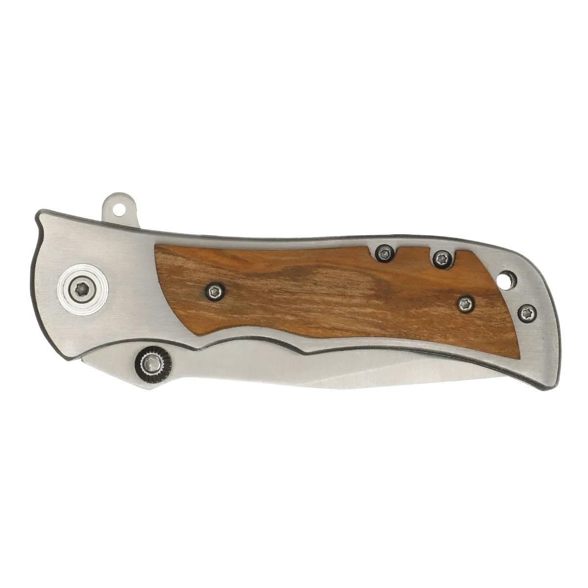 Expedition Folding Knife Hand Crafted Wood - 4.5 in - product view 2