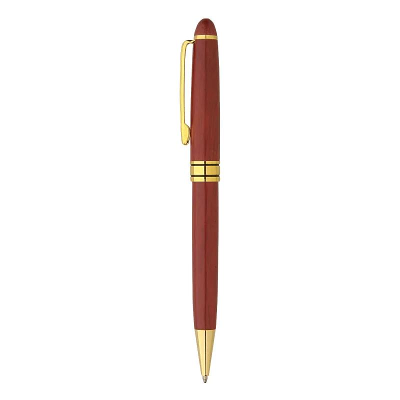 Rosewood Ballpoint Pen Gold Accents Milano - 5.4 in - product view 2