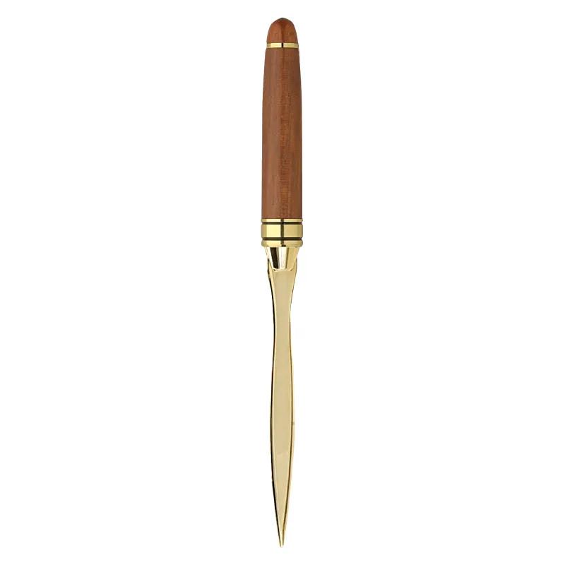 Rosewood Letter Opener Gold Accents Milano - 6.4 in - product view 2