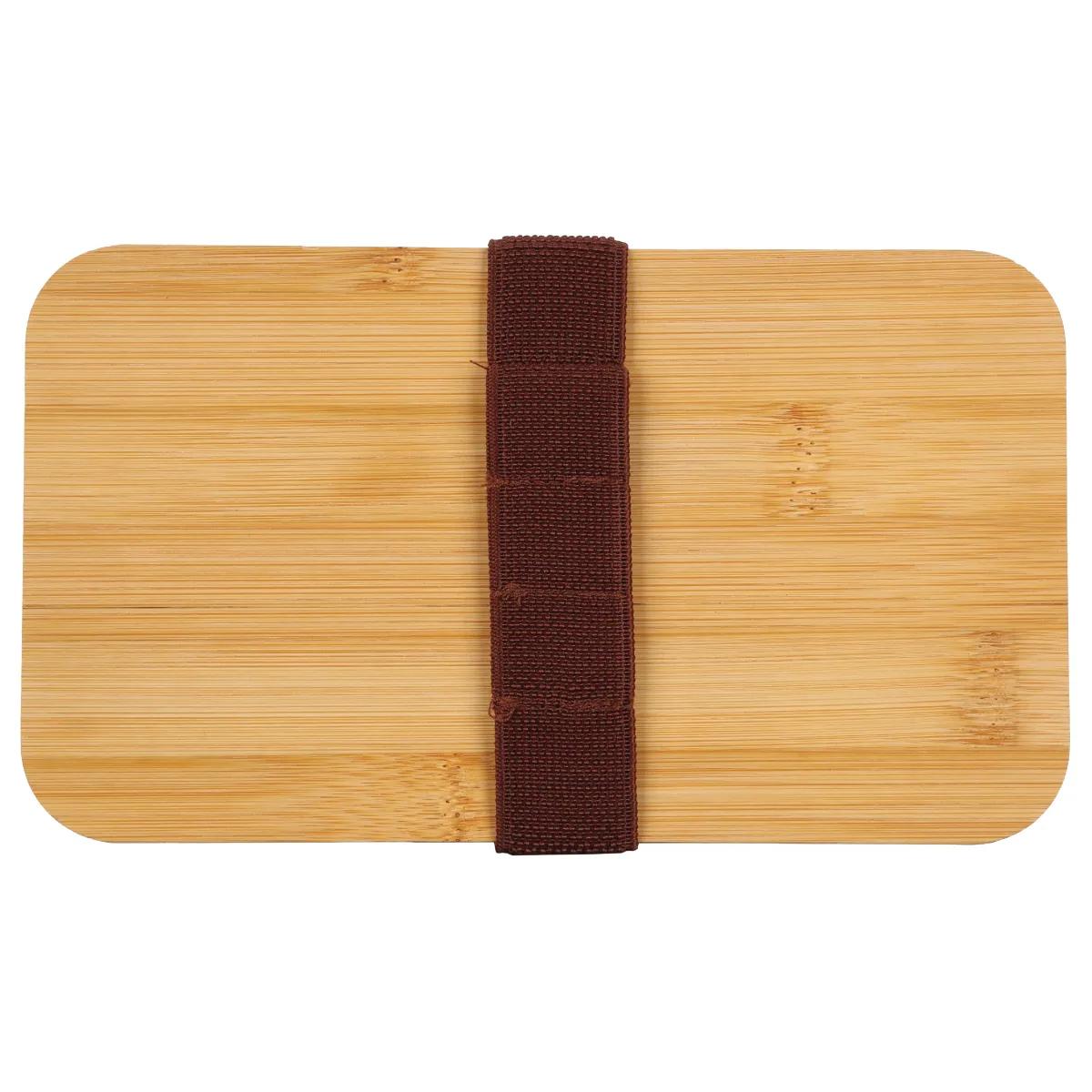 Lunch Box Set Wheat Straw Bento Bamboo Cover - 7.4 in - product view 2