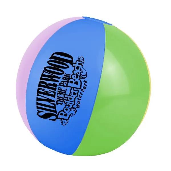 Inflatable Beach Ball Two-Tone PVC Construction - 16 in - product view 3