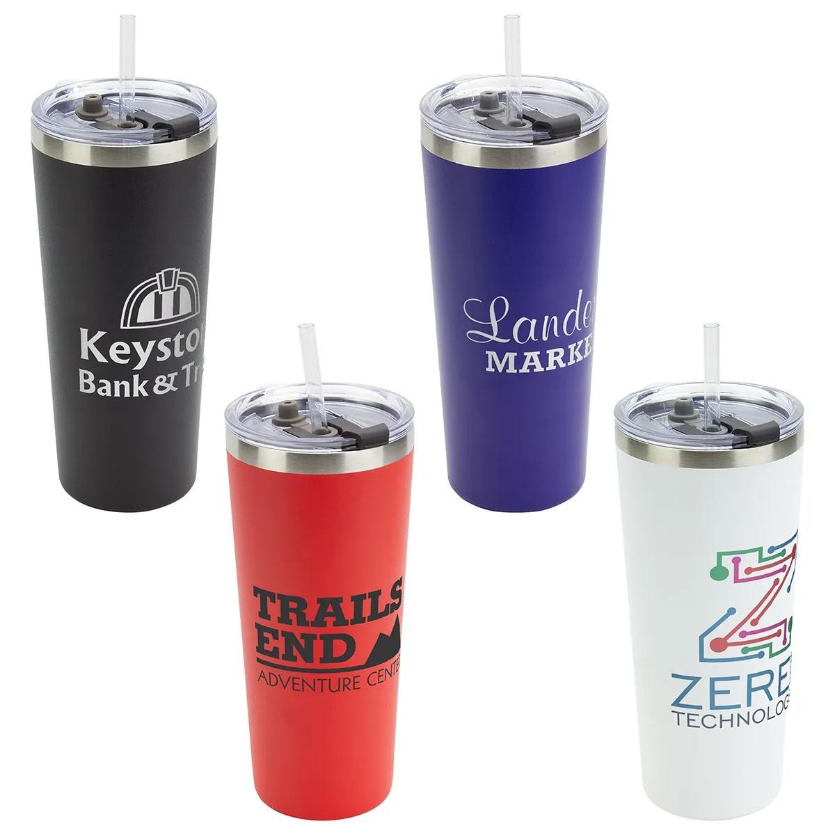 Brighton 20 oz Vacuum Insulated Stainless Steel Tumbler - promotional product with custom logo