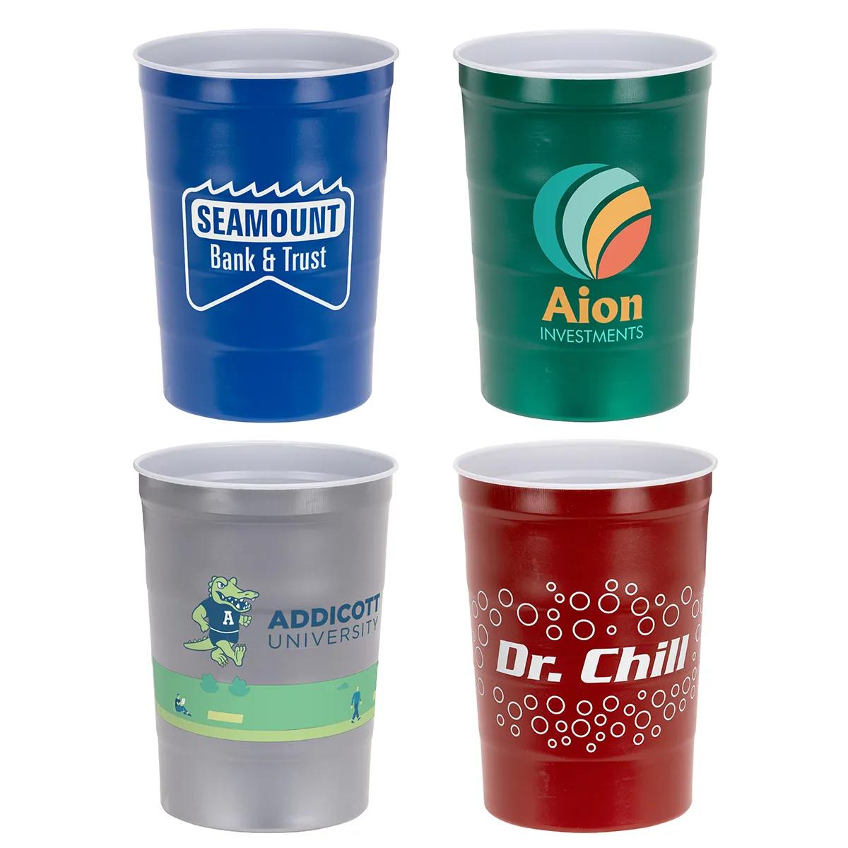 Halftime 16 oz USA-Made Steel Chill Cup - promotional product with custom logo