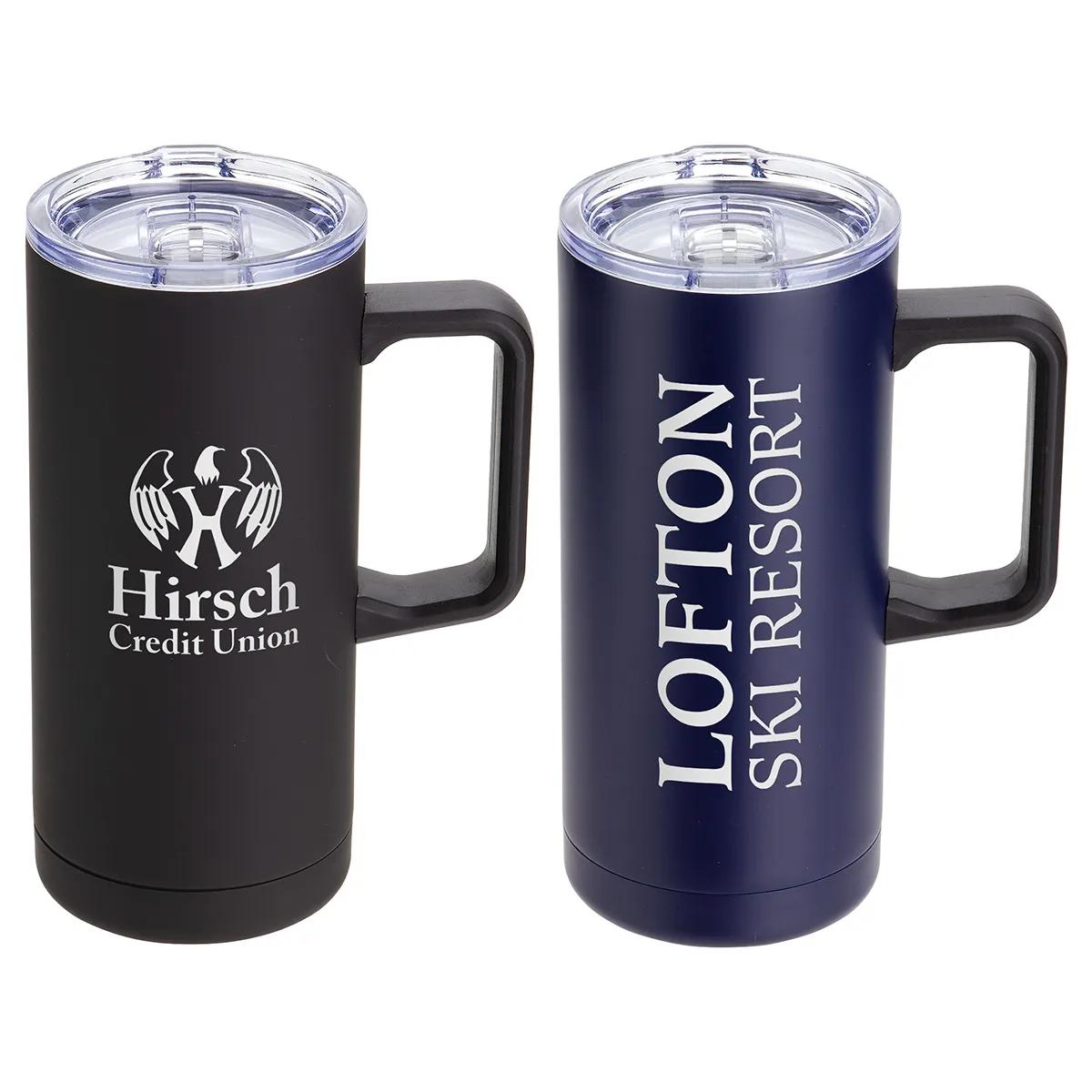 Mirage 17 oz Vacuum Insulated Stainless Steel Mug - promotional product with custom logo