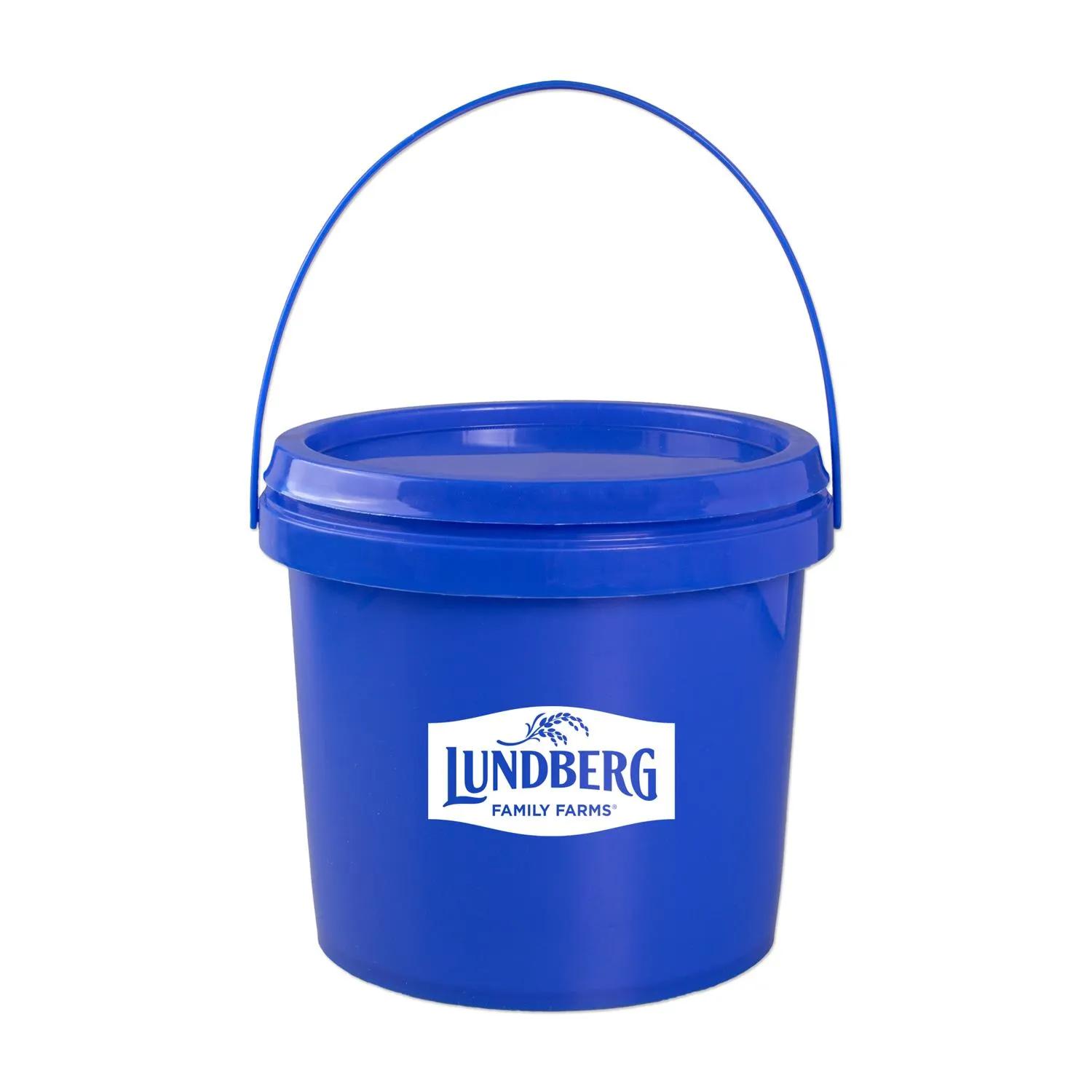 Bucket with Lid Promotional Storage Container - 1 Gallon - product view 3