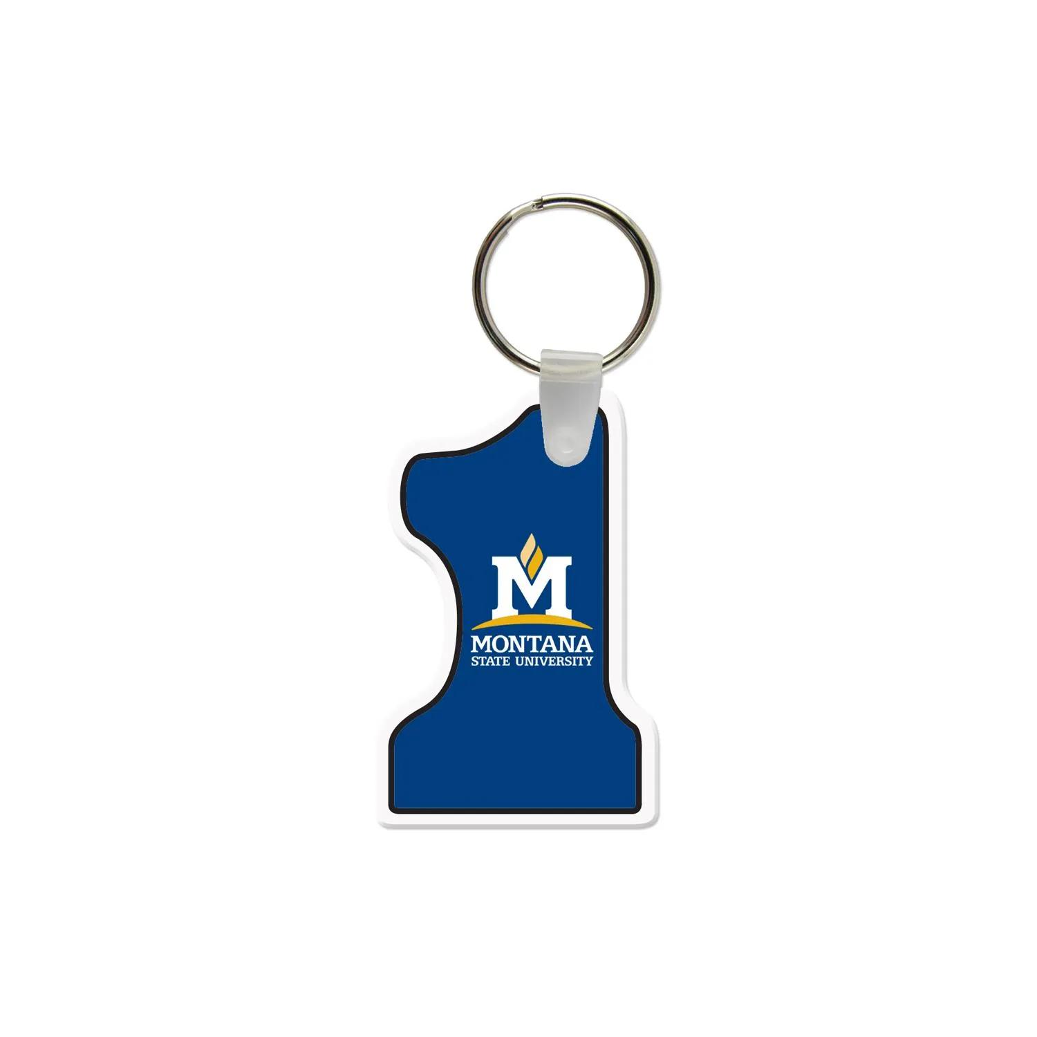 Custom Keychains Number One Shaped Vinyl USA Made