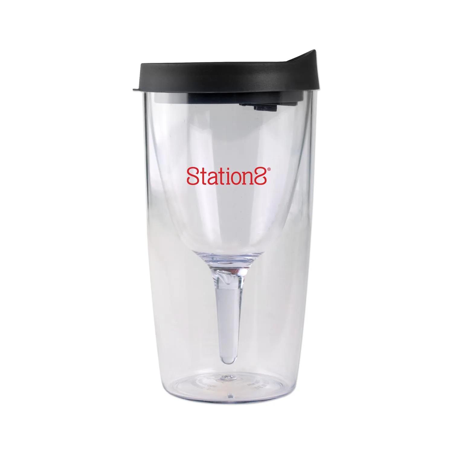 Vino2Go Tumbler Wine Travel Cup with Lid - 10 oz - product view 3