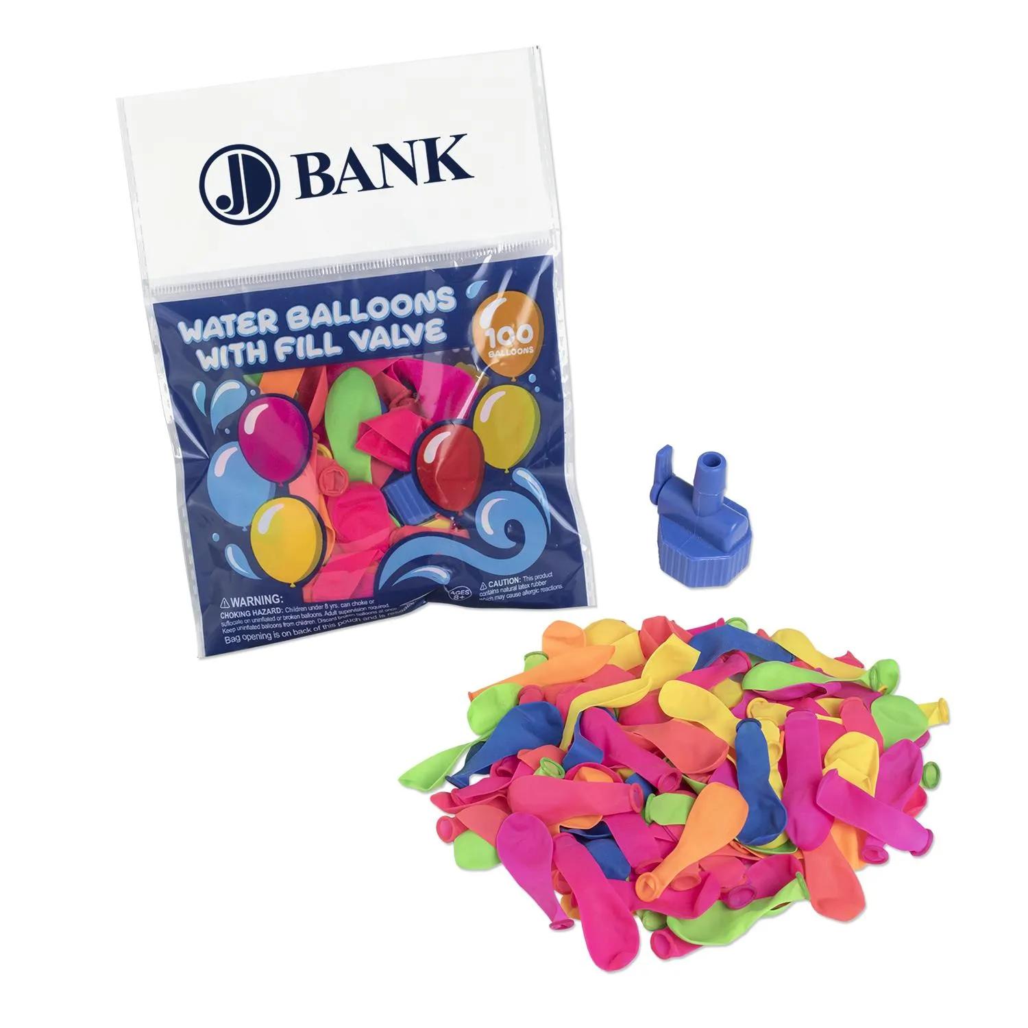 Water Balloon Pack with Fill Nozzle Summer Fun - (100 Pack)