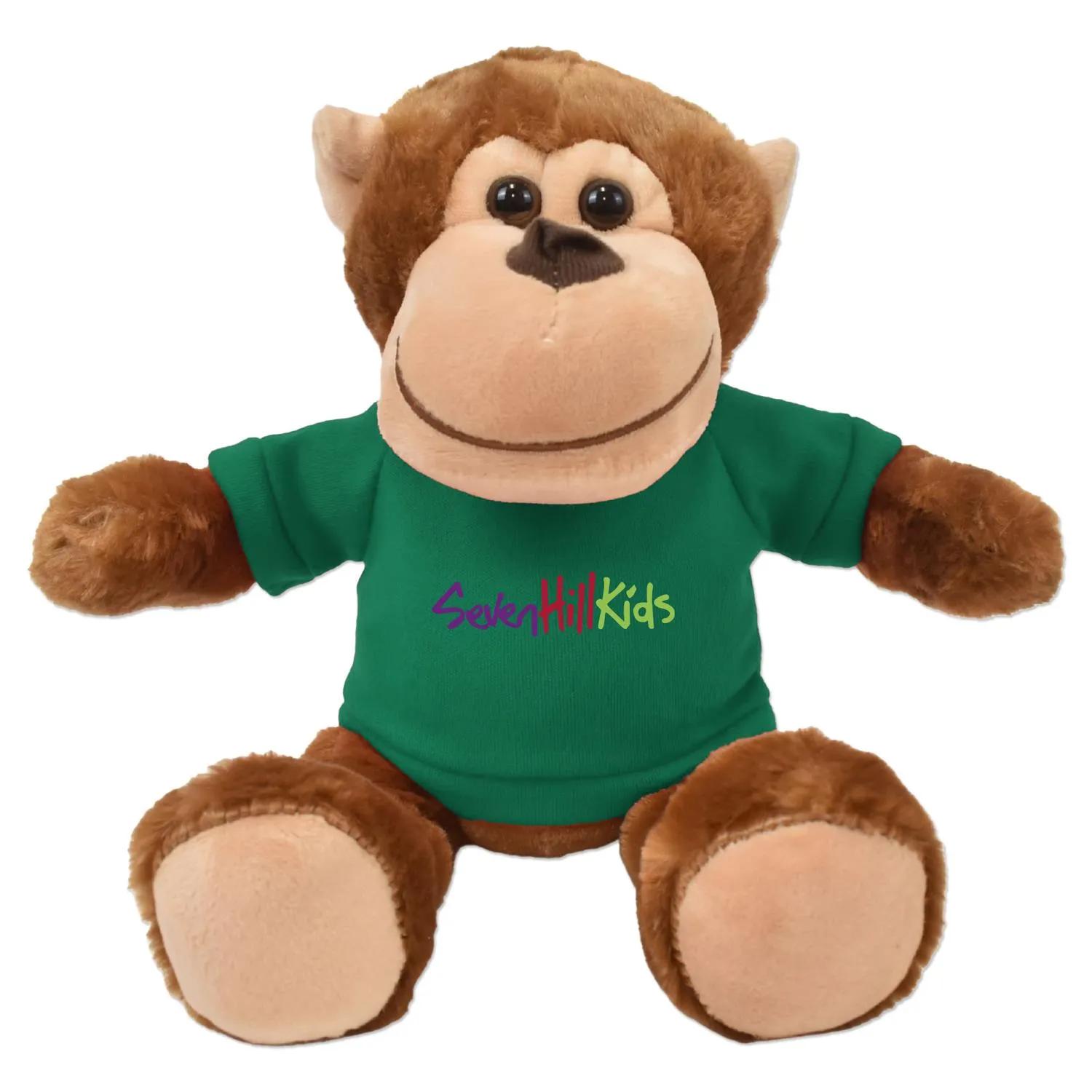 Plush Monkey Milo Brown Soft Cuddly Polyester - 11 in - product view 5