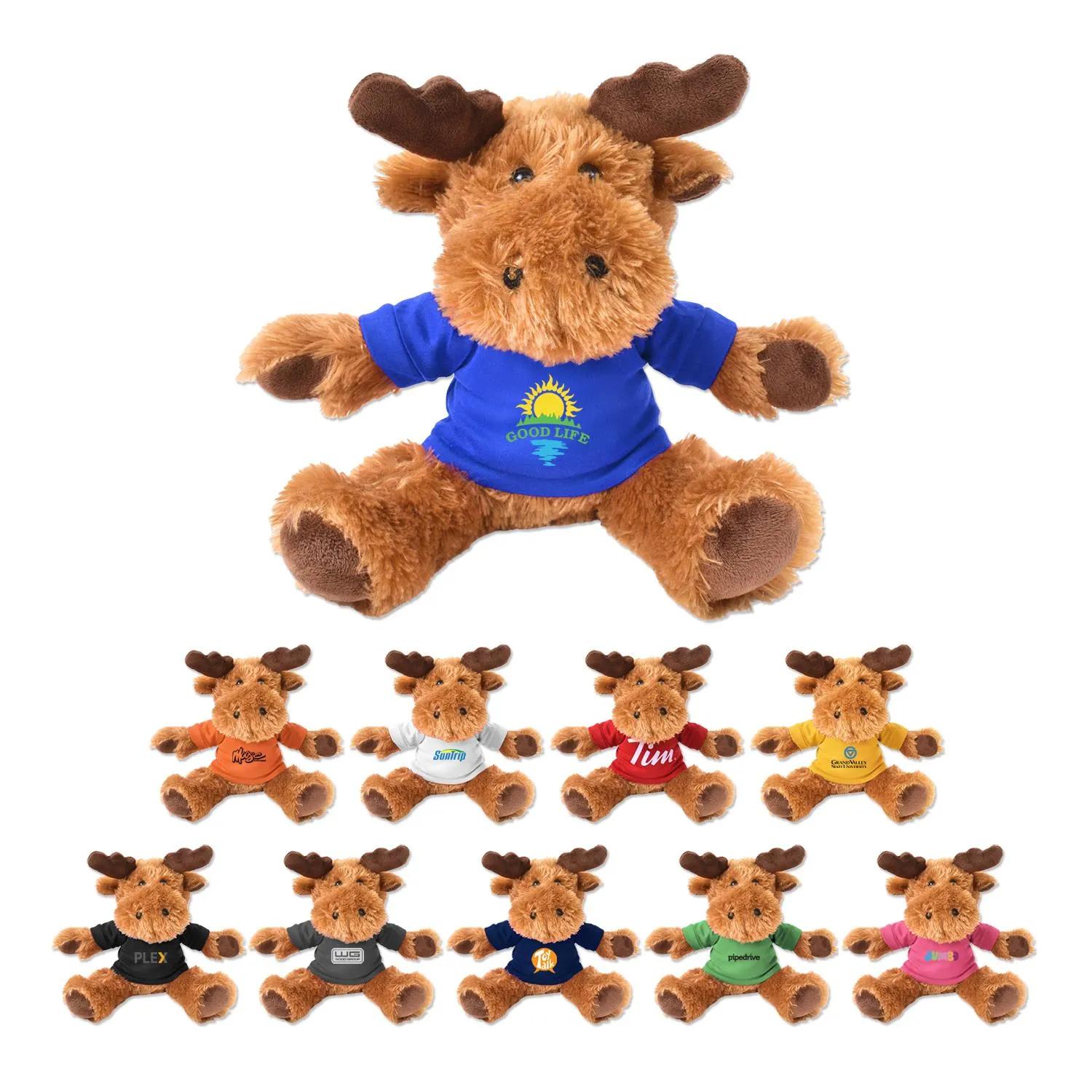 Plush Moose Morris Brown Antlers Soft Polyester - 11 in