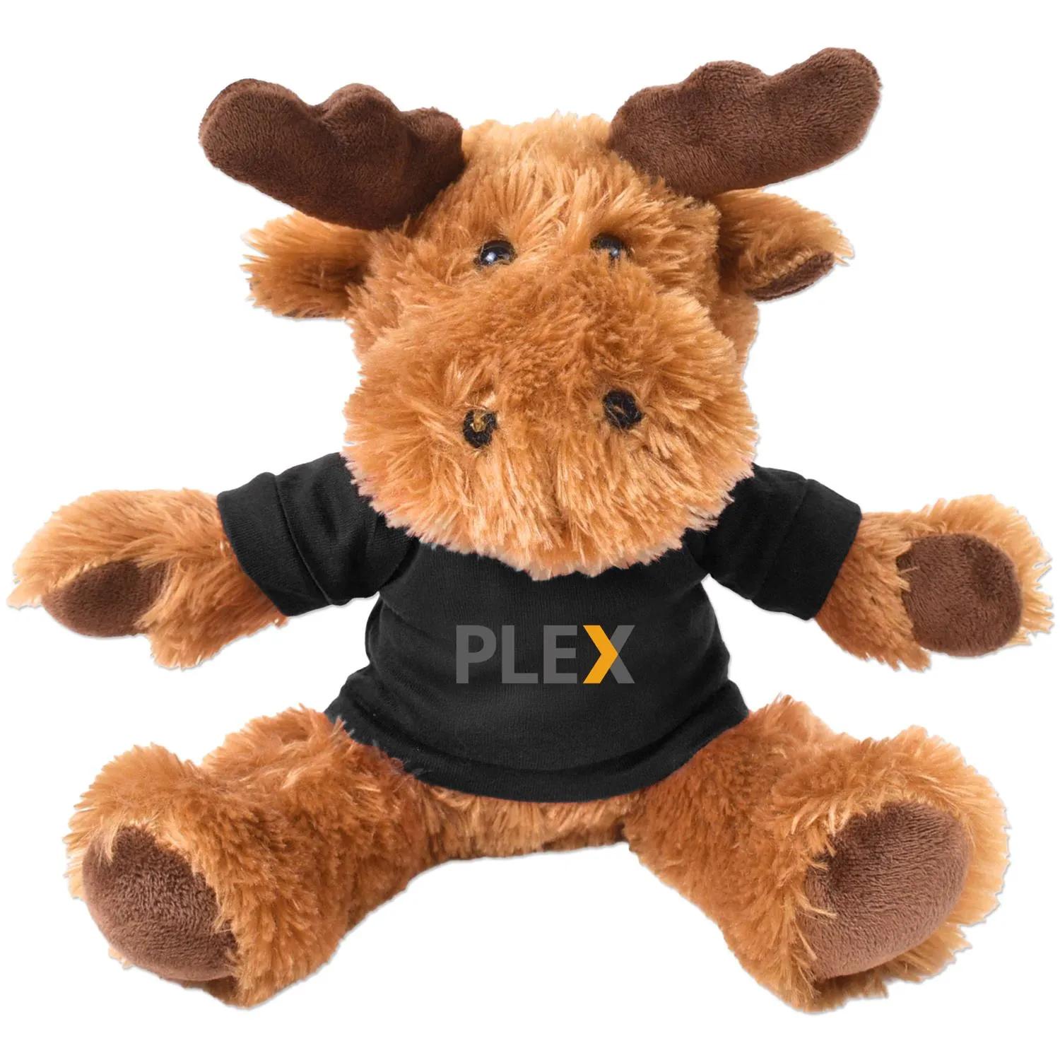 Plush Moose Morris Brown Antlers Soft Polyester - 11 in - product view 2