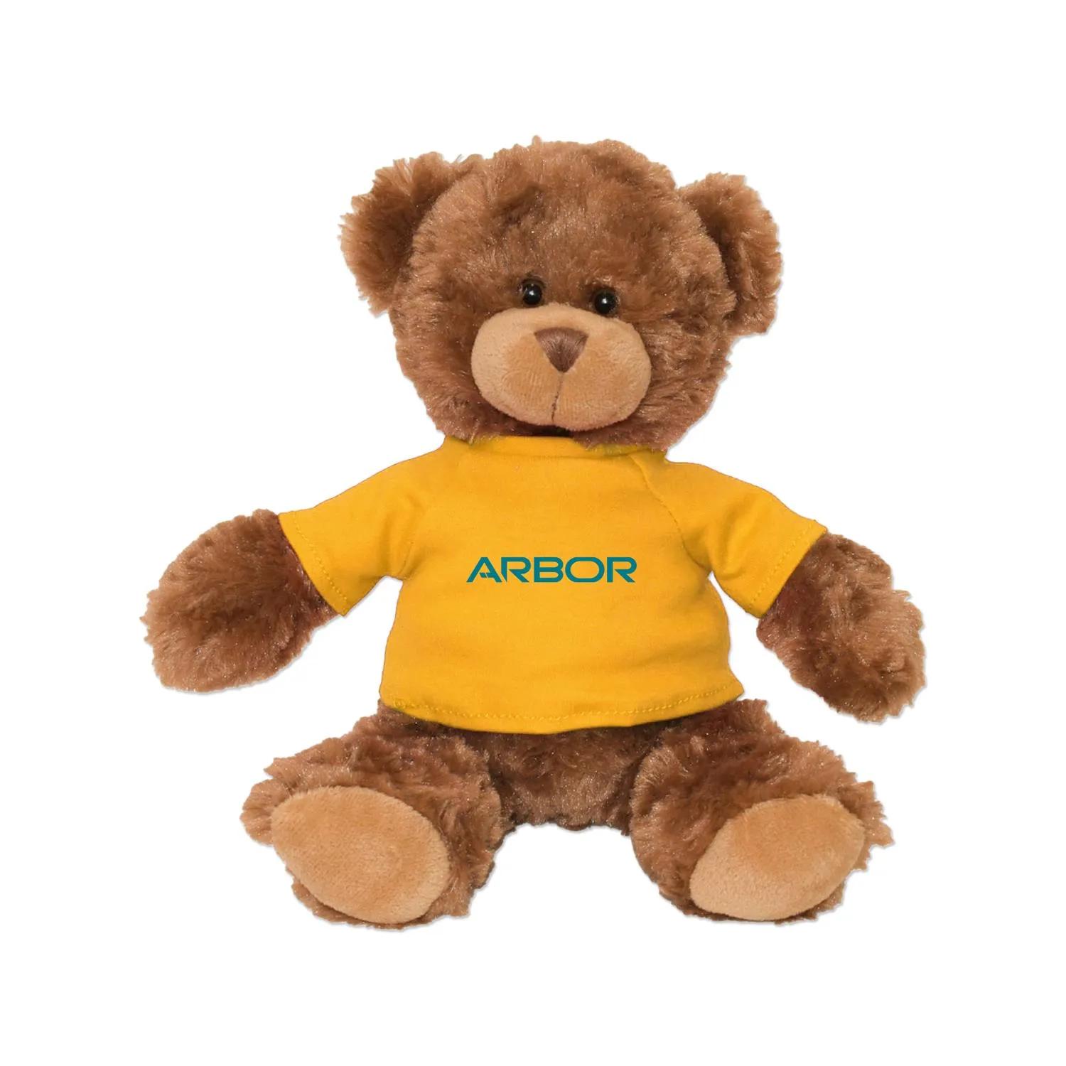 Plush Bear Roary Brown Wavy Fur Cream Nose - 11 in - product view 10