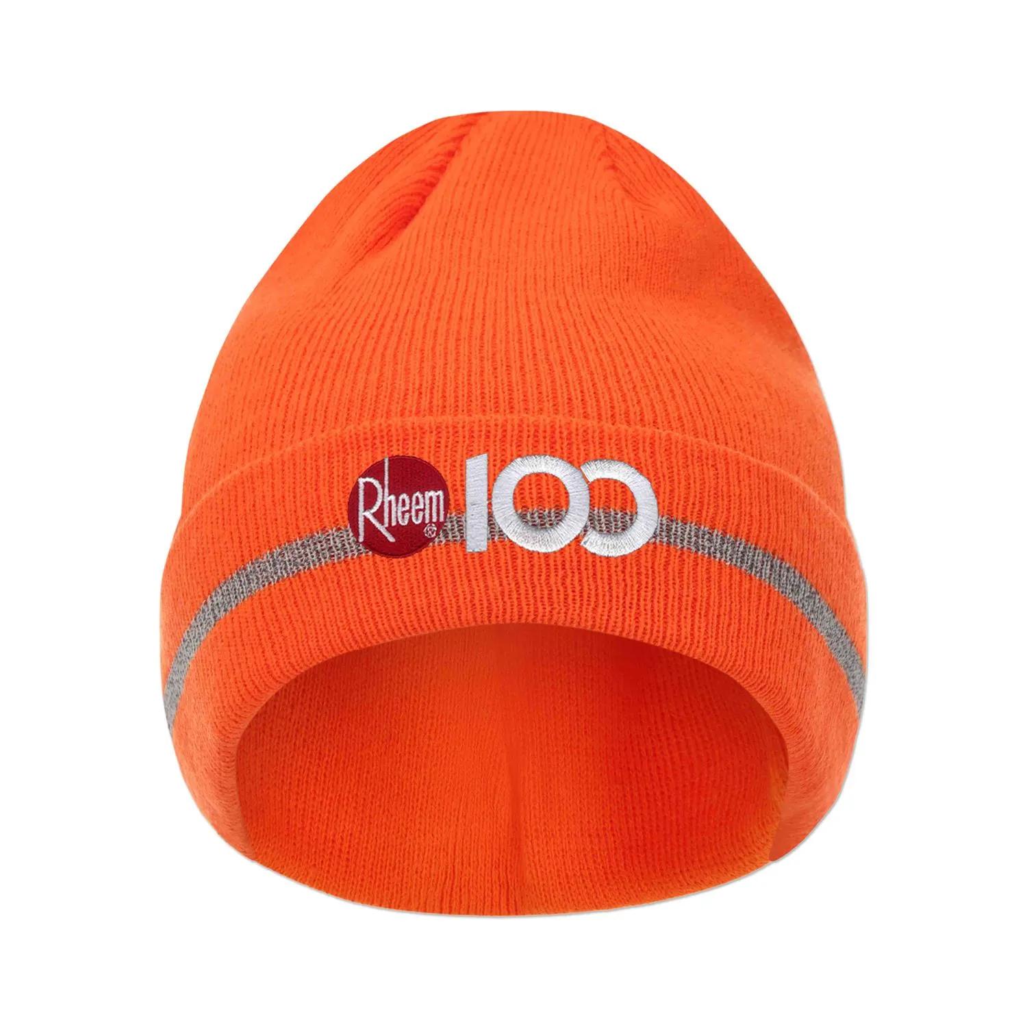 Safety Beanie Folded Reflective Threads Acrylic - 12 in - product view 3