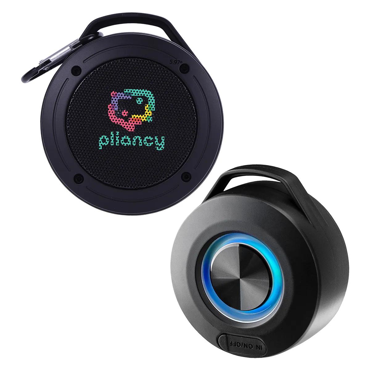 Lyric IPX5 Waterproof Wireless Speaker with Carabiner - promotional product with custom logo