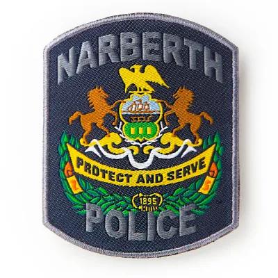 Woven Patch Fine Detail Heat Sealed - 3 x 2.5 in - product view 3