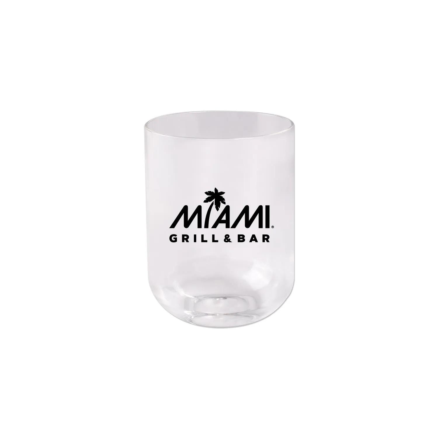 Stemless Wine Tumbler Crystal Clear Acrylic - 12 oz
