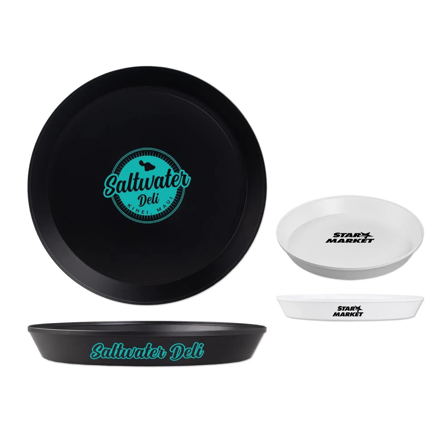 Round Serving Tray Durable High Quality Display - 13 in