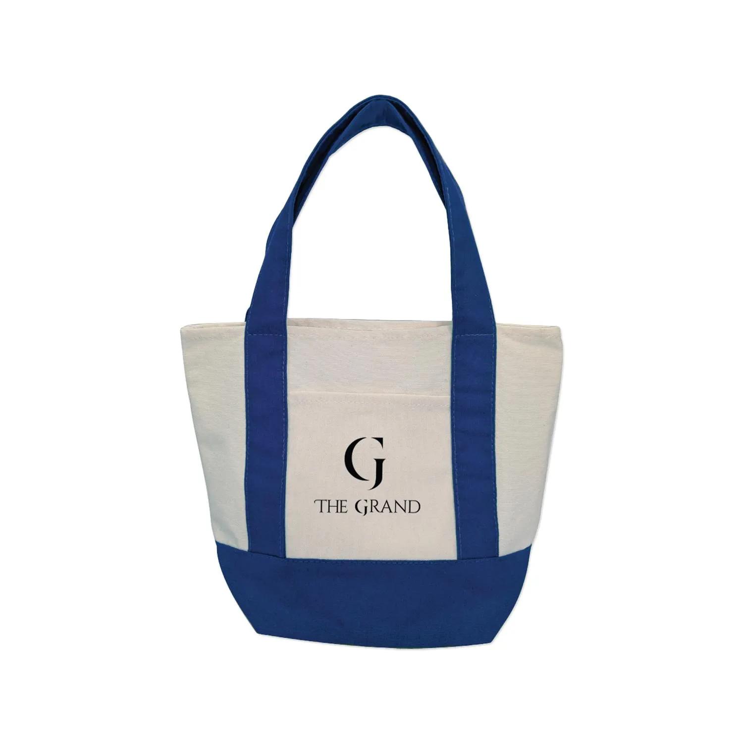 Mini Canvas Tote Bag Poly Cotton Durable - 14 oz - product view 2